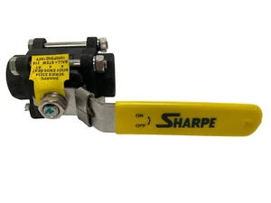 Sharpe 1" Full Port Ball Valve 1000psi Carbon Steel, Lockable Lever Handle - Picture 1 of 8