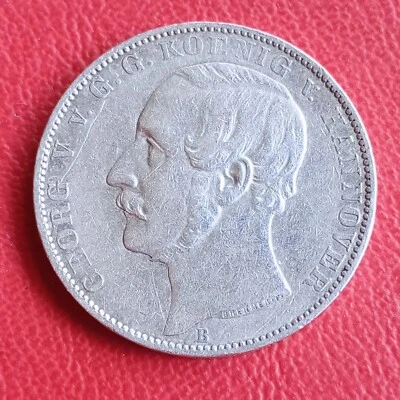 Club Coin Hannover 1859 VF / Coin Old Germany / SILVER / Georg V / KM#230 - Image 1 of 2