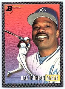 1993 Bowman Brian McRae/Hal McRae Rainbow Foil Kansas City Royals #704