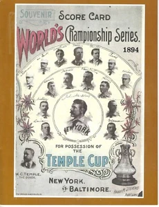 1894 GIANTS vs. ORIOLES World Series Program Robert Opie REPRINT #130 of 1,000 - Picture 1 of 7