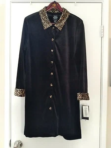 Brett Alixander Petite 14 MP Womans Button Up So Nice! Velvet Feel - Picture 1 of 5