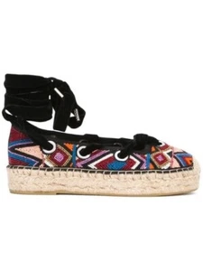 Ash Xenos Beaded Lace-up Espadrilles In Multicolor Size 36 - Picture 1 of 10