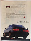 Audi 90 Quattro 1988 Vintage Print Ad 8x11 Inches Wall Decor