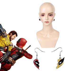 2PCS Deadpool 3 Earrings Wolverine Best Friends Jewelry Drop Hook Stud Earrings - Picture 1 of 12