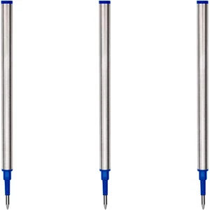 25 x Blue Metal Ballpoint Pen Ink Refill 110mm / 11cm Replacement Ball Refills - Picture 1 of 1