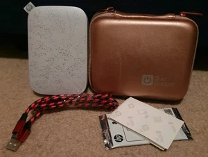 HP Sprocket 200 Zink Portable Colour Photo Printer + Cable, Case & Zink Papers - Picture 1 of 8