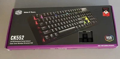 Teclado mecánico para juegos Cooler Master CK552 RGB interruptores rojos Foto 1 de 4