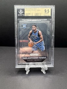 2015-16 Panini Prizm Karl-Anthony Towns RC BGS 9.5 Gem Mint #328 Rookie Knicks - Picture 1 of 2