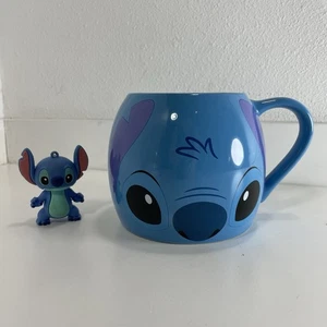 Große Disney Stitch Blau Große Öffnung Keramik Kaffeebecher Lilo & Stitch Parks 29oz NEU - Bild 1 von 7