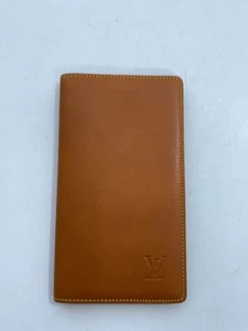 LOUIS VUITTON Notebook Cover Leather BRW Solid Color Men - Picture 1 of 7