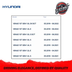 Hyundai Genuine rear Tail light left side for venue 1st g 2019 2022 92401K3000 - Picture 1 of 2