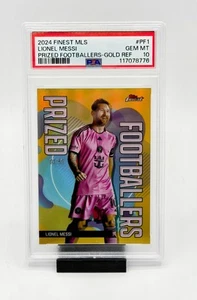 2024 Topps Finest MLS Lionel Messi #PF-1 Preciados Futbolistas Oro/50 PSA 10 - Imagen 1 de 4