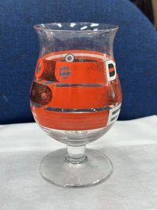 Duvel Moortgat Stefan Glerum Tulip Beer Glass Black Red Striped. T-5 - Picture 1 of 6