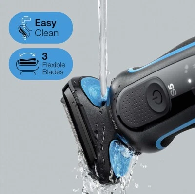 Braun Series 5 50-B1000s Rasoio Elettrico Wet&Dry Ricaricabile - Blu - Immagine 1 di 4