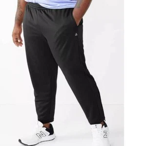 Mens Joggers Tek Gear Black Midweight Active Big & Tall Athletic Pants-size 3XB - Picture 1 of 5