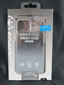 iPhone 12 Pro Case Speck Presidio Ombre Clear Fade White - Picture 1 of 6