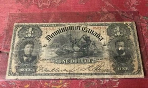 1898 ONE DOLLAR DOMINION OF CANADA BANKNOTE - Picture 1 of 2