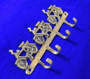 Bicycle Model Hanging Hook Clothes Towel Brass Wall Decor Hook Coat Hanger BM398 - Picture 1 of 6