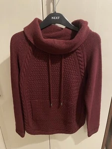 Mantaray Maroon Red Roll Alpaca Blend Front Pocket Size 8 - Picture 1 of 3