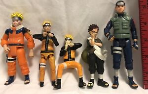 Naruto Action Figure lot of 5 GARRA, IRUKA, UZUMAKI(x2), SHIPPUDEN. *MAKE OFFER*