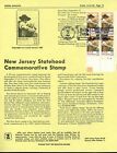 Ranto Cachet US FDC #2338 page souvenir non officielle New Jersey BLOC PLAQUE 1987