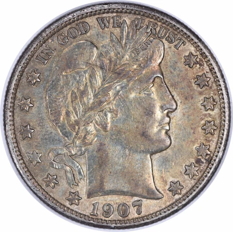 1907-D Barber Silver Half Dollar AU Slider Uncertified #149 Cover
