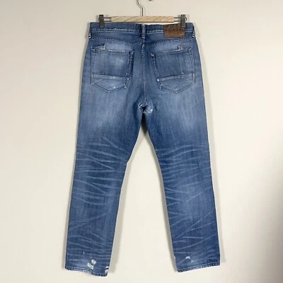 PRPS Japanese Selvedge Jeans Demon Fit Slim Straight Button Fly 32x29 FLAW** - Image 1 of 4