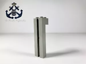 LEGO Anni '90 Castello Mattoncino Grigio Chiaro 2x2x6 Scanalatura 6056 per 6086/6090/6091 - Foto 1 di 1