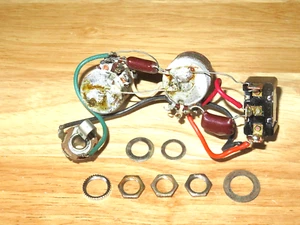 Danelectro 1965 Nickel Dual Pickup Stacked Pots Electronic Control Pots Harness - Picture 1 of 1