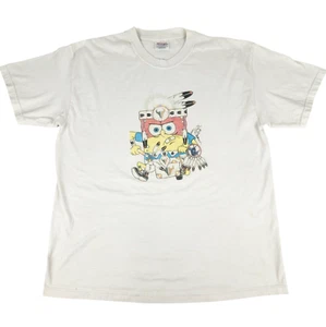Native American SpongeBob T Shirt Adult Large Aaron Wright 2003 Y2K Vintage - Picture 1 of 12