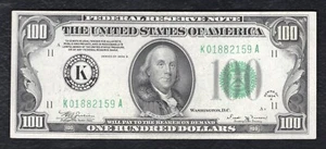 FR. 2154-K 1934-B $100 FRN FEDERAL RESERVE NOTE DALLAS, TX UNCIRCULATED *RARE* - Picture 1 of 2