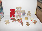 11 x Nostalgie-Bär-Kinderzimmer-Spielzeugladen-Puppenhaus-Puppenstube-Bären