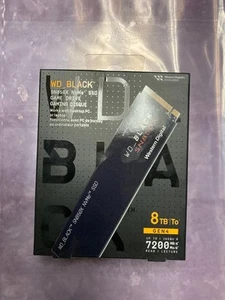 WD 8TB SN850X Gaming Interne NVMe PCIe 4.0 SSD - MFR #WDBB9G0080BNC-WRSN (NEU) - Bild 1 von 2