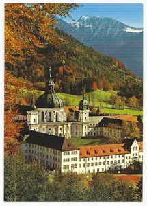 Benedictine Monastery Germany Postcard Ettal Abbey - Picture 1 of 2