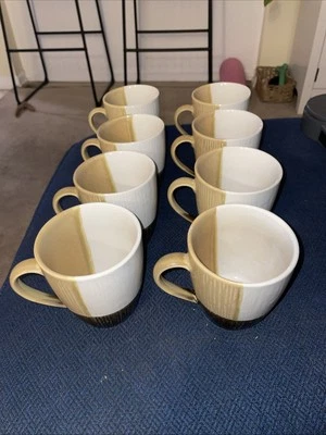 Juego de 8 tazas/tazas de café Sango Odyssey negras 4520 4" Foto 1 de 4