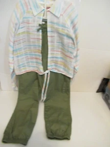 P77 Vintage Havana Size Large 3 Piece Outfit Long Sleeve and 2 Pants multicolor - Picture 1 of 17