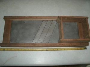 Vintage CABBAGE CUTTER Sauerkraut Slicer w/3 Blades & Box 24x9x4 Wood - Picture 1 of 9
