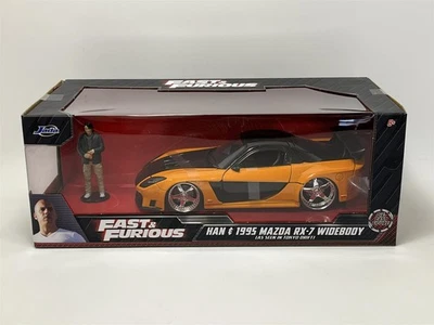 Fast And Furious Hans Figura E 1995 Mazda RX-7 Widebody 1:24 Jada 253205002 - Immagine 1 di 4