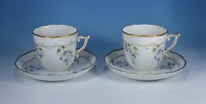 Herend "Morning Glory 20706/1 NY" 2 Kaffeetassen & Untertassen 1.Wahl (wie neu) - Bild 1 von 2