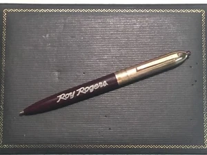 Stratford ROY ROGERS Goldtone Ballpoint Pen 1940’s Vintage TESTED WORKING PEN - Picture 1 of 22