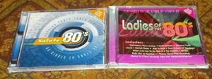 Popular Party Tunes- Ladies of the 1980's & Salute to the 80's CD Sealed New Lot - Picture 1 of 4