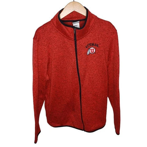 University of Utah U of U Utes Knights Apparel Zip Up Jacket Women's Size 2XL Cover