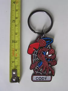 CODY SPIDERMAN SUPER HERO SPIDER-MAN FIGURE METAL KEY CHAIN Keyring BY MARVEL - Picture 1 of 9