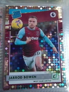 JARROD BOWEN RATED ROOKIE No. 1 SILVER CIRCLES 2020-21 DONRUSS PREMIER LEAGUE - Imagen 1 de 2