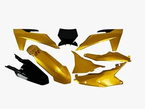 KIT PLASTICHE UFO COMPLETE KTM 125 250 300 350 450 SX SXF  SX-F 2023 ORO - Picture 1 of 1