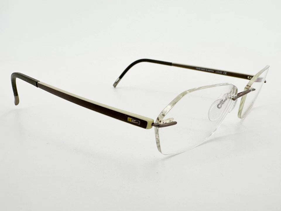 Monturas de gafas Silhouette 7642 6691 6054 marrón 51[]17-135 beige niños J246 Foto 1 de 4