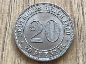 20 Pfennig Kaiserreich 1890 - 1892 J.14 - Bild 1 von 43