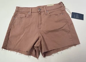 NWT Universal Thread High Rise Midi Shorts Vintage Rose Size 6 Waist 2 Fringy - Picture 1 of 8