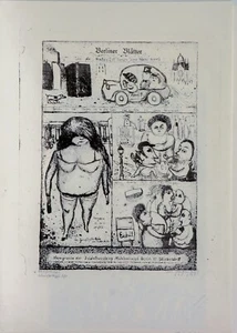 Kurt Mühlenhaupt/Berliner Blätter/handsigniert/Lithographie/5 Exemplare/5. - Bild 1 von 2
