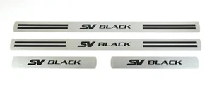GENUINE SET HSV GEN-F SV BLACK EDITION FRONT & REAR Sill Scuff Plates PAIR NEW - Picture 1 of 2